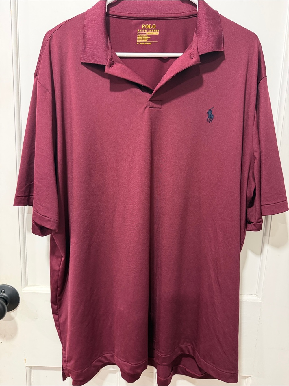 Polo by Ralph Lauren Men's Wine Polo with Navy Pony
